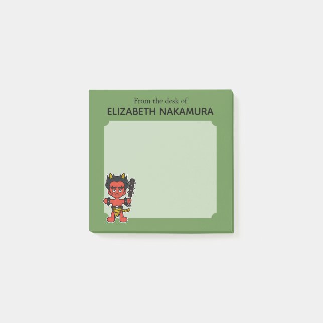 Post-it® Monstre Oni Yokai japonais - Personnalisé (Devant)