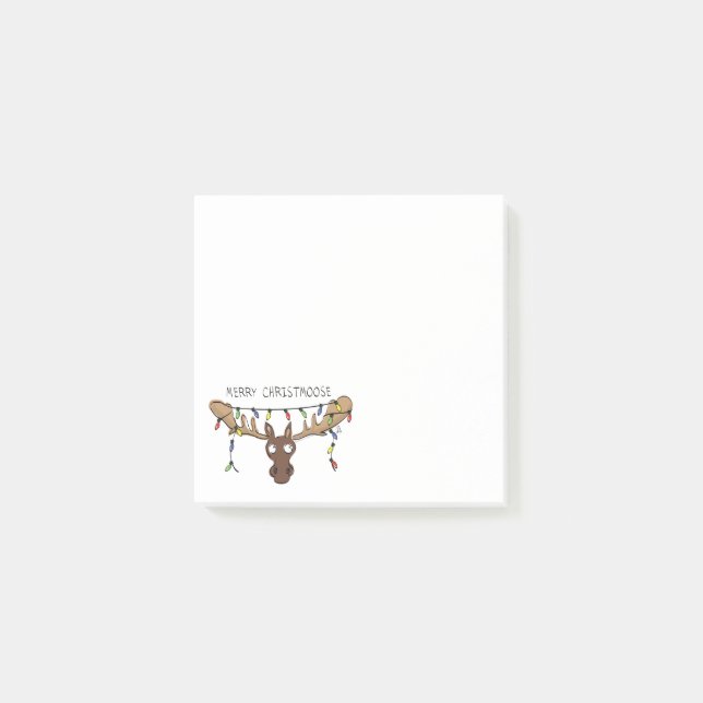 Post-it® Moose Christmas Funny Cartoon Kids (Devant)