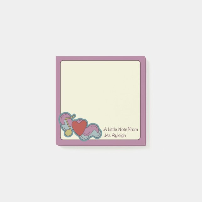 Post-it® Mot d'amour : Gribouillages pour amateurs de musiq (Devant)