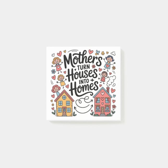 Post-it® Mothers Turn Houses Into Homes (Devant)