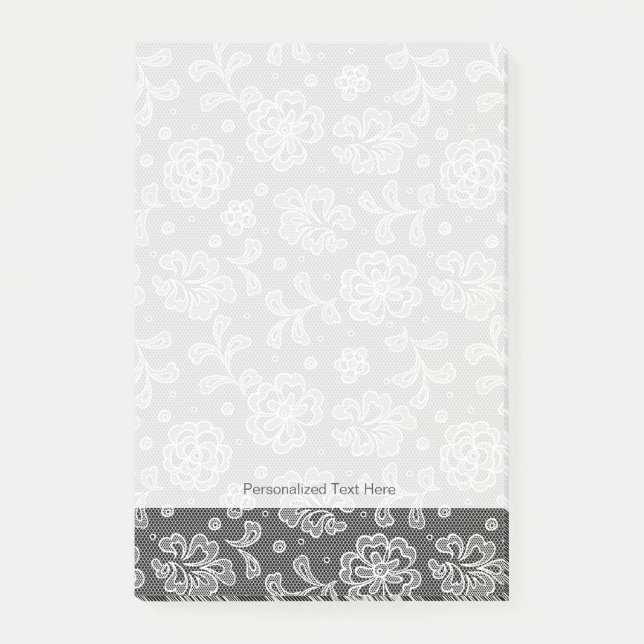 Post-it® Motif 1 de tissu de dentelle (Devant)