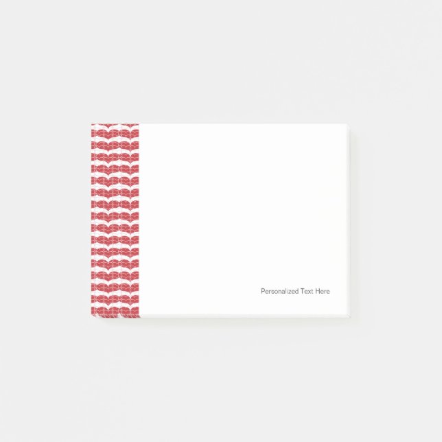 Post-it® Motif 2 de coeur (Devant)