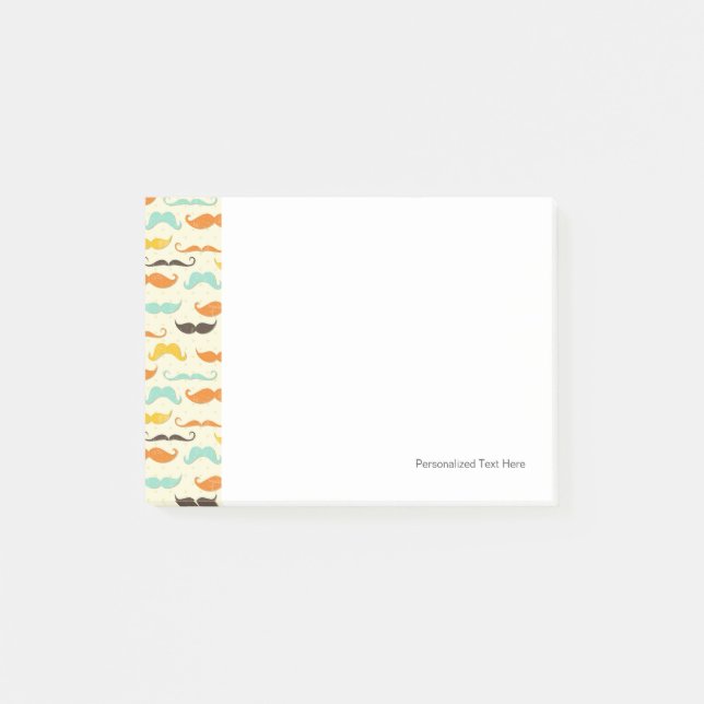 Post-it® Motif 3 de moustache (Devant)