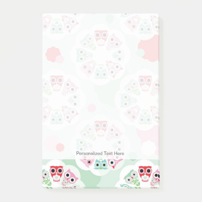 Post-it® motif arrière - plan de choux à fleurs pastel (Devant)