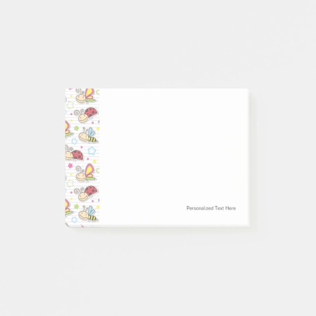 Post-it® motif avec des insectes (Devant)