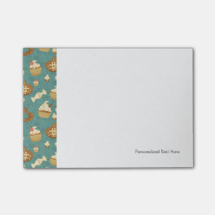 Post-it® Motif avec des petits gâteaux et des sucreries