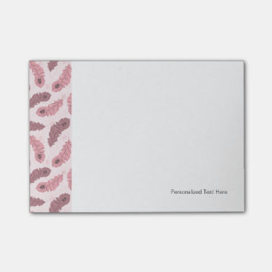 Post-it® motif avec des plumes de paon