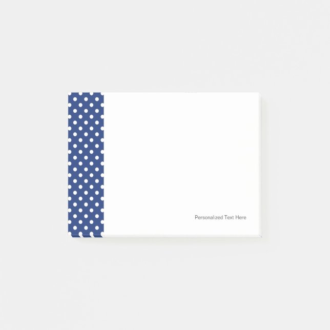 Post-it® Motif avec le pois blanc (Devant)