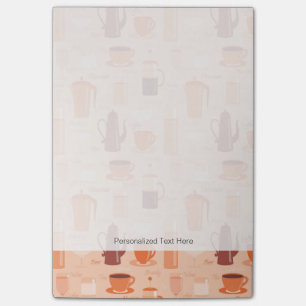 Post-it® Motif avec les boissons et le texte