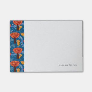 Post-it® motif avec les chats et les oiseaux mignons