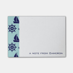 Post-it® Motif balnéaire  Ajouter votre nom