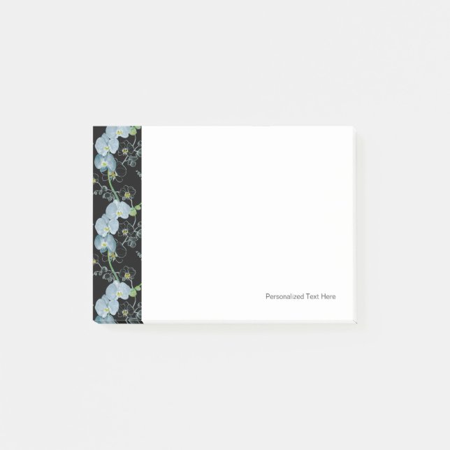 Post-it® Motif blanc d'orchidées d'aquarelle (Devant)