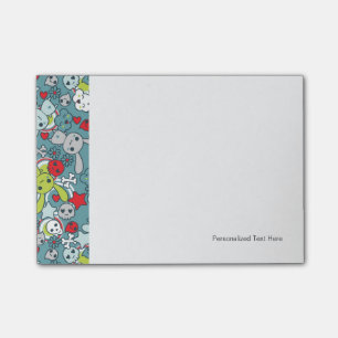 Post-it® motif bleu kawaii
