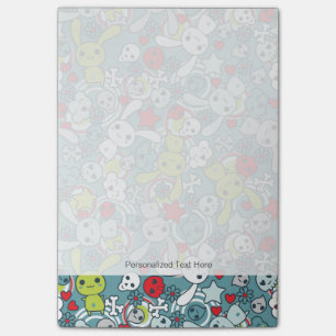 Post-it® motif bleu kawaii