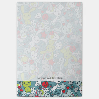 Post-it® motif bleu kawaii