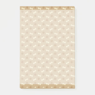 Post-it® Motif Brown d'os d'empreinte de patte