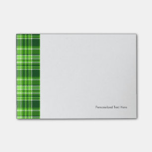 Post-it® Motif Checkered de couleur verte