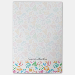 Post-it® Motif d'aliments de préparation rapide