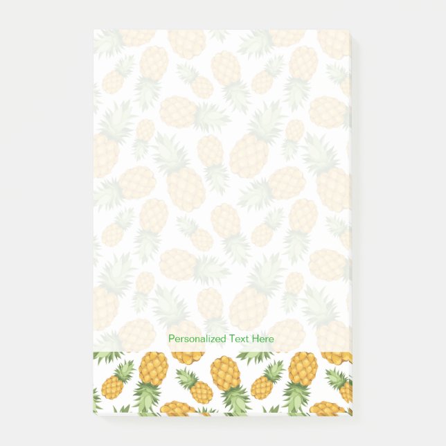 Post-it® Motif d'ananas de bande dessinée (Devant)
