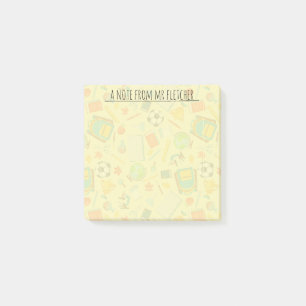 Post-it® Motif d'approvisionnement scolaire personnalisé
