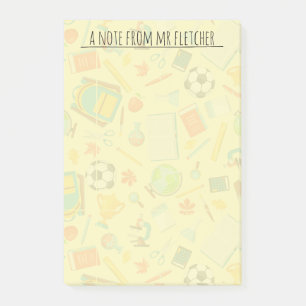 Post-it® Motif d'approvisionnement scolaire personnalisé
