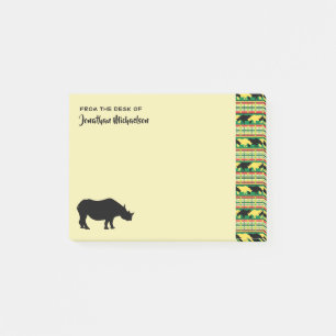 Post-it® Motif d'armure de safari de rhinocéros