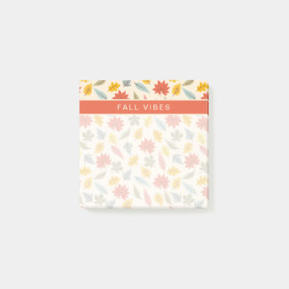 Post-it® Motif d'automne feuille colorée