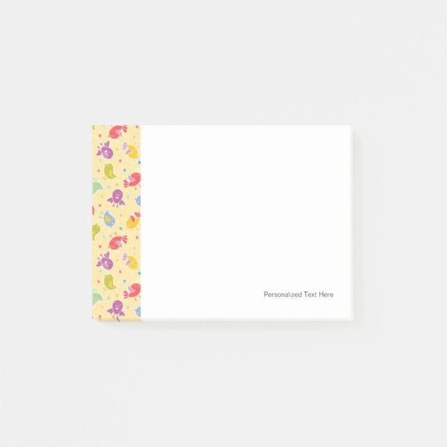 Post-it® Motif de bébé avec les oiseaux mignons (Devant)