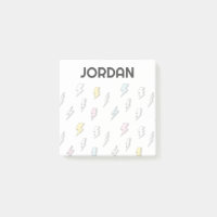 Motif de boulon de foudre à doodle mignon