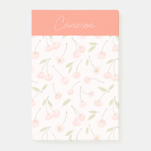 Post-it® Motif de cerise aquarelle