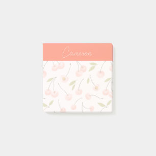 Post-it® Motif de cerise aquarelle