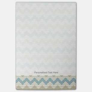 Post-it® Motif de Chevron sur la texture de toile