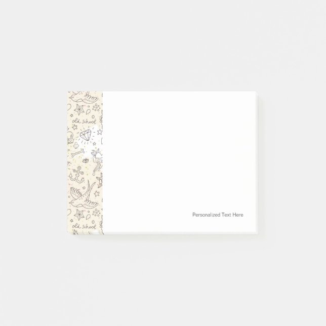 Post-it® Motif de concept de tatouage (Devant)