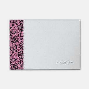 Post-it® motif de dentelle avec des papillons