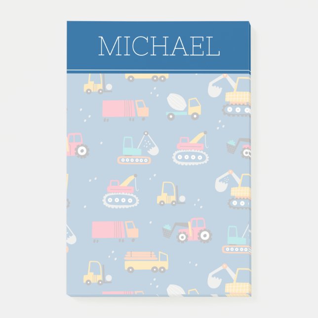 Post-it® Motif de déplacement de construction mûre (Devant)