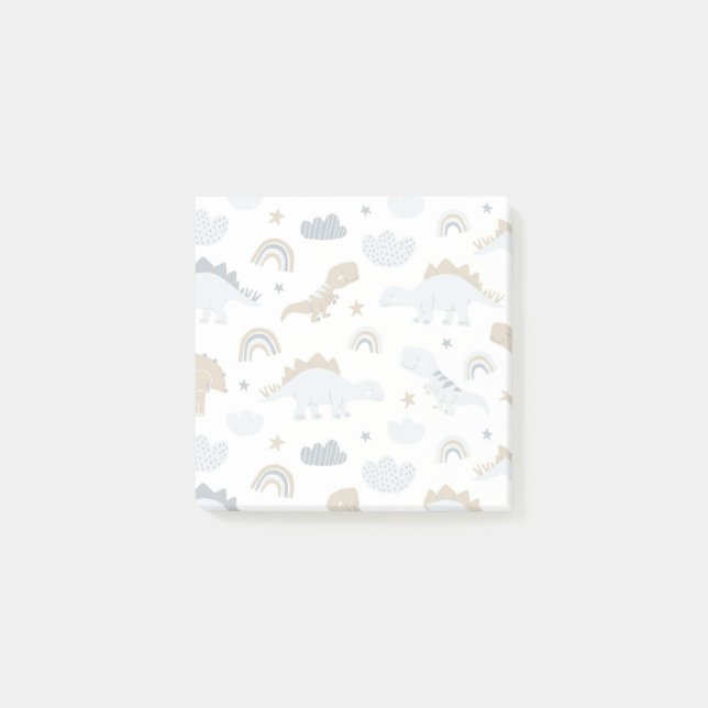 Post-it® Motif de dinosaure arc-en-ciel mignon (Devant)