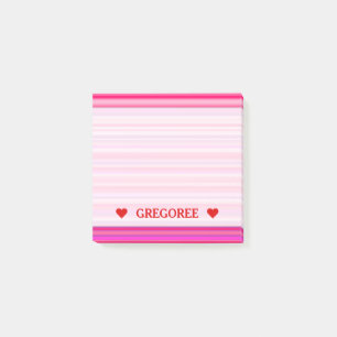 Post-it® Motif de filles roses et violettes amusantes, joye