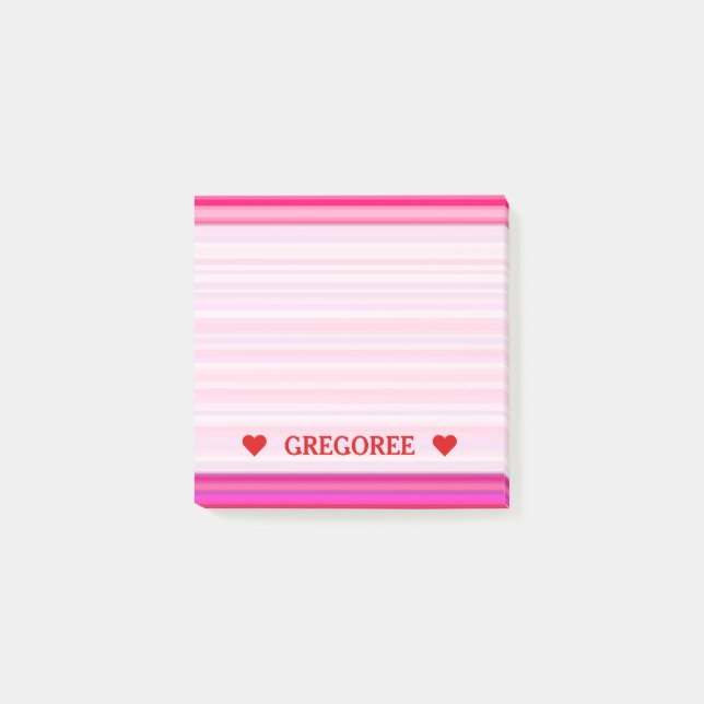 Post-it® Motif de filles roses et violettes amusantes, joye (Devant)