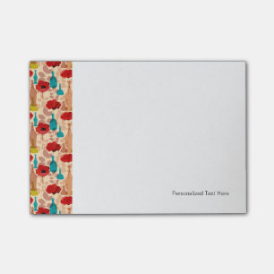 Post-it® Motif de fleurs, de vases et de bouteilles