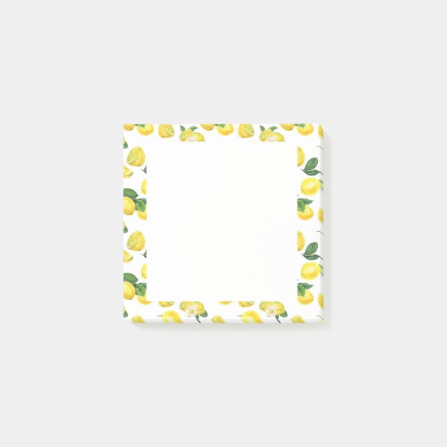 Post-it® Motif de fruits aux citrons jaunes (Devant)