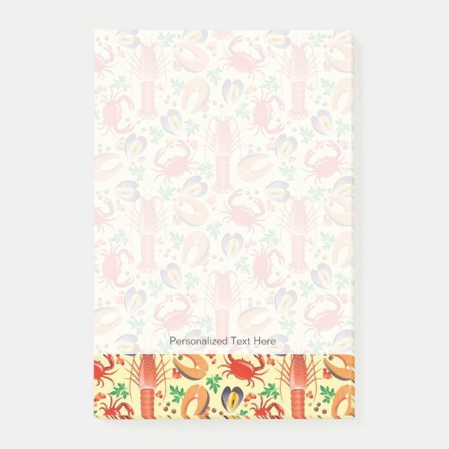 Post-it® Motif de fruits de mer (Devant)