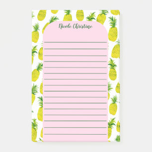 Post-it® Motif de la fête de l'ananas PERSONNALISER de l'Aq