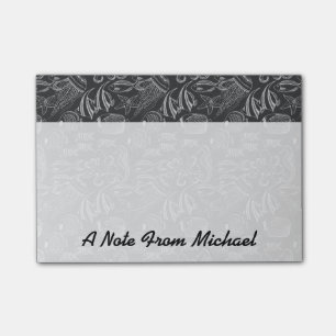 Post-it® Motif de la mer Noire  Ajouter votre nom