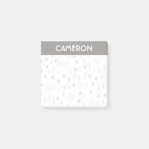 Post-it® Motif de la piste animale du bois mûre