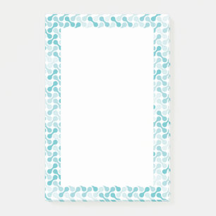 Post-it® Motif de métaball bleu