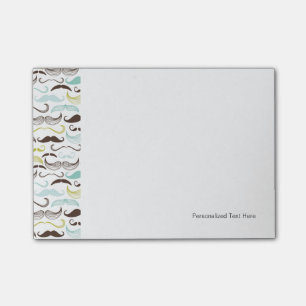 Post-it® Motif de moustache, rétro style 2