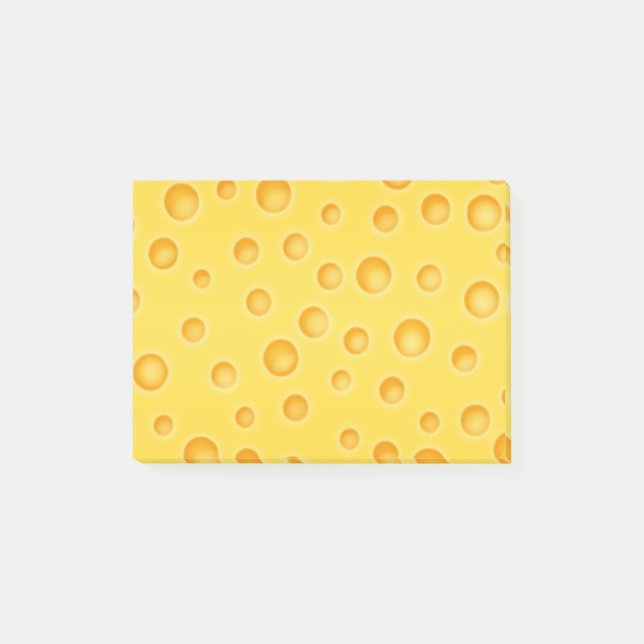 Post-it® Motif de texture de Cheezy de fromage suisse (Devant)