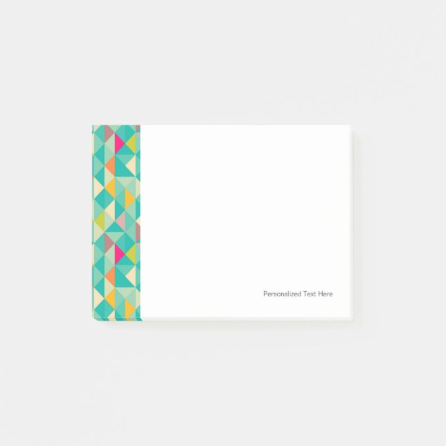 Post-it® Motif de triangles (Devant)