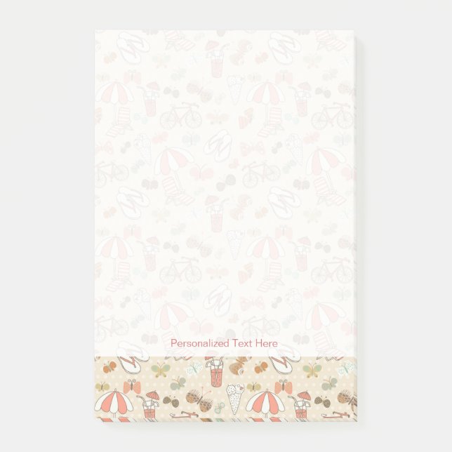 Post-it® Motif de vacances d'été (Devant)