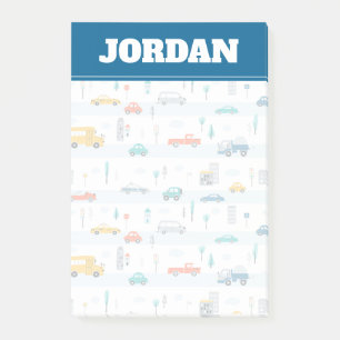 Post-it® Motif de véhicule routier migre